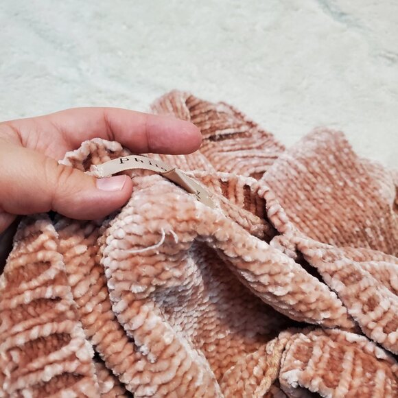 Philosophy Chenille Soft Pink Casual Cottagecore Y2K Pullover Sweater Women M - Picture 2 of 8